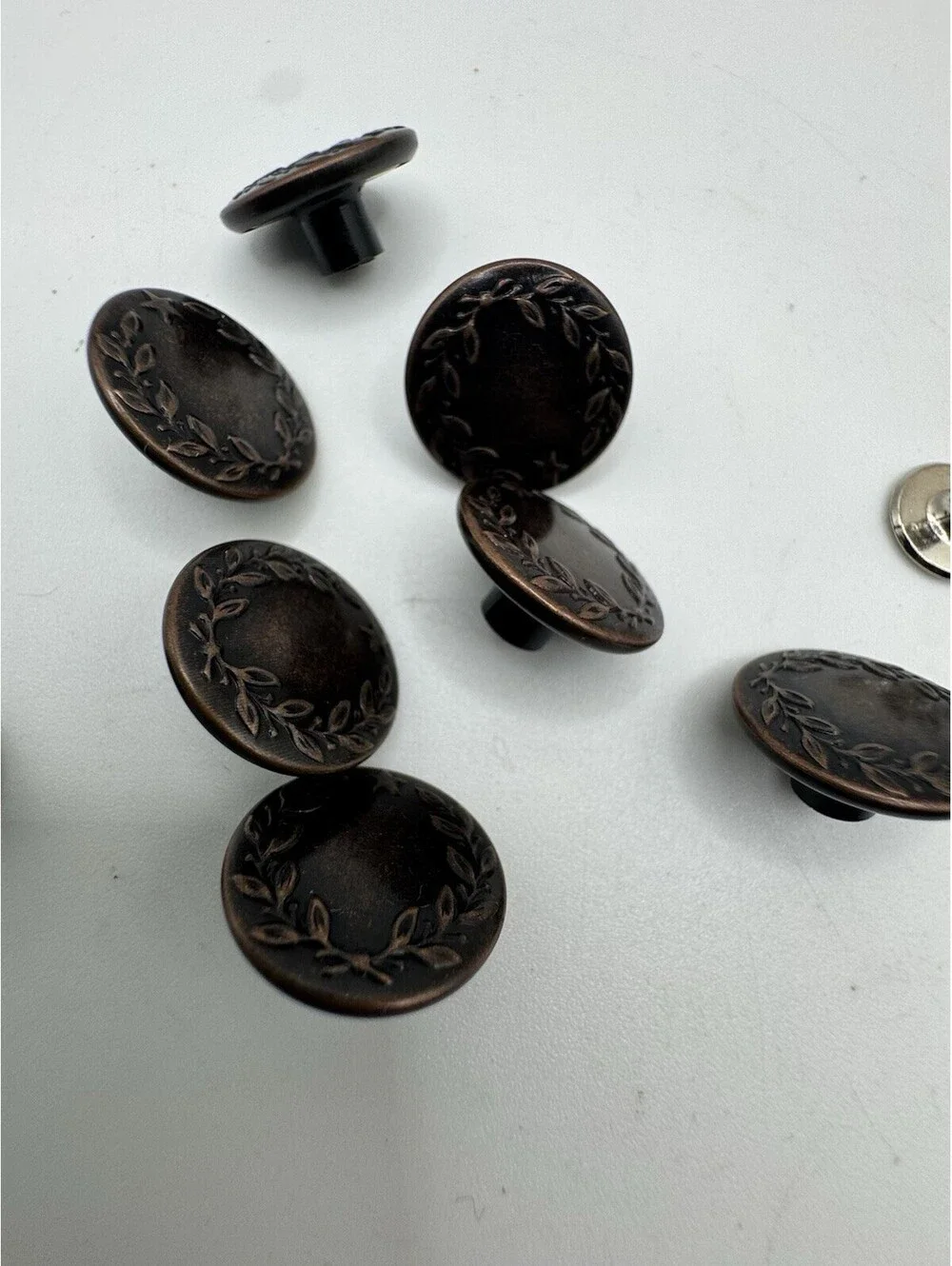 Lot Of 8 Vintage Levi Strauss Jeans Buttons With Backs